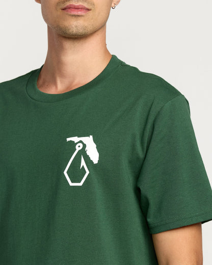 Men's Reelin Short Sleeve Tee Vineyard Green - Volcom