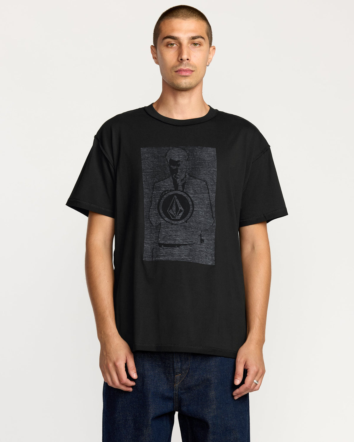 Men's Povj Short Sleeve Tee Black - Volcom