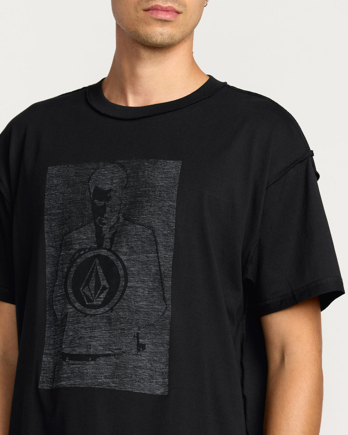 Men's Povj Short Sleeve Tee Black - Volcom