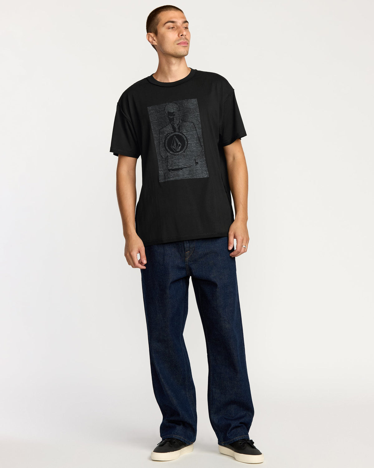 Men's Povj Short Sleeve Tee Black - Volcom