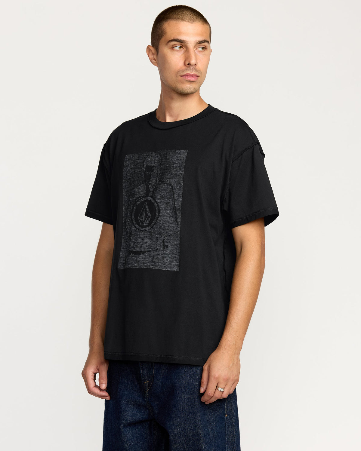 Men's Povj Short Sleeve Tee Black - Volcom