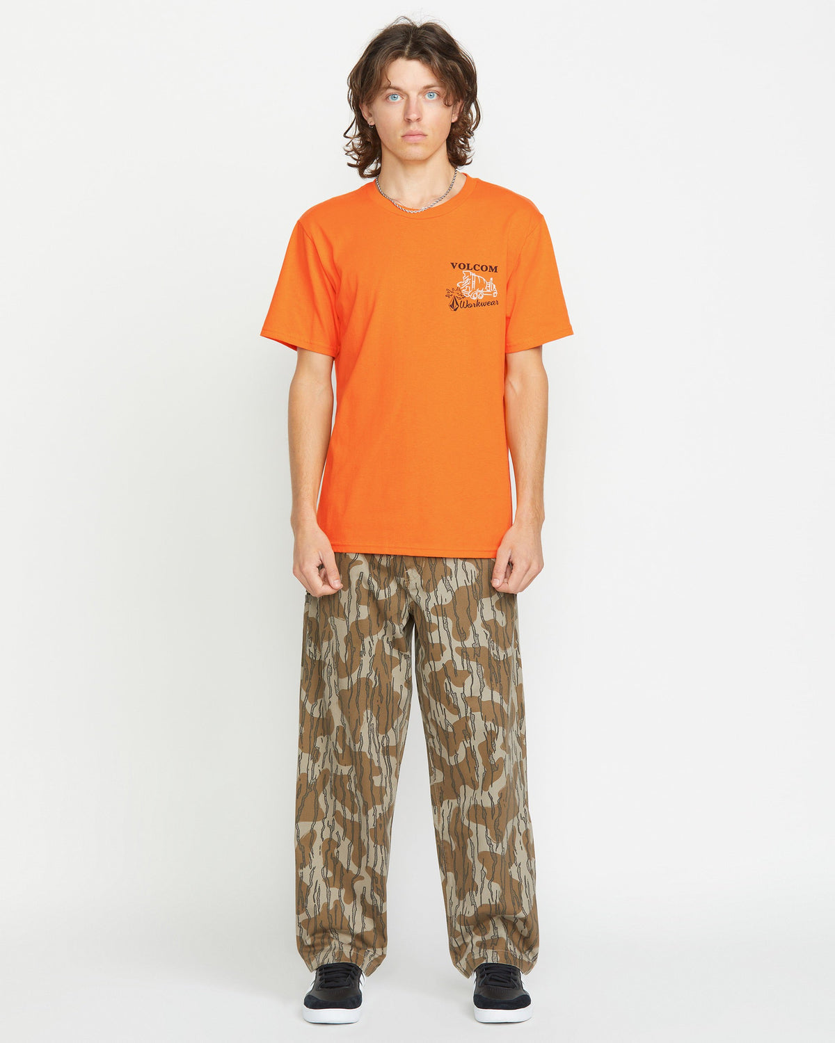 Men's Pour Choices Short Sleeve Tee Neon Orange - Volcom