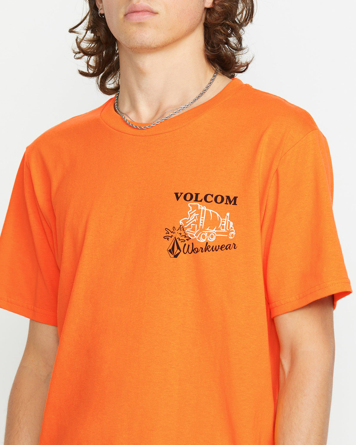 Men's Pour Choices Short Sleeve Tee Neon Orange - Volcom