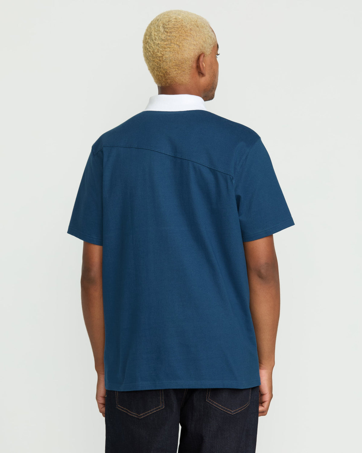 Men's Gemstone Polo Short Sleeve Tee Deep Blue - Volcom