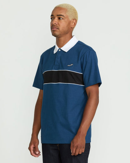 Men's Gemstone Polo Short Sleeve Tee Deep Blue - Volcom