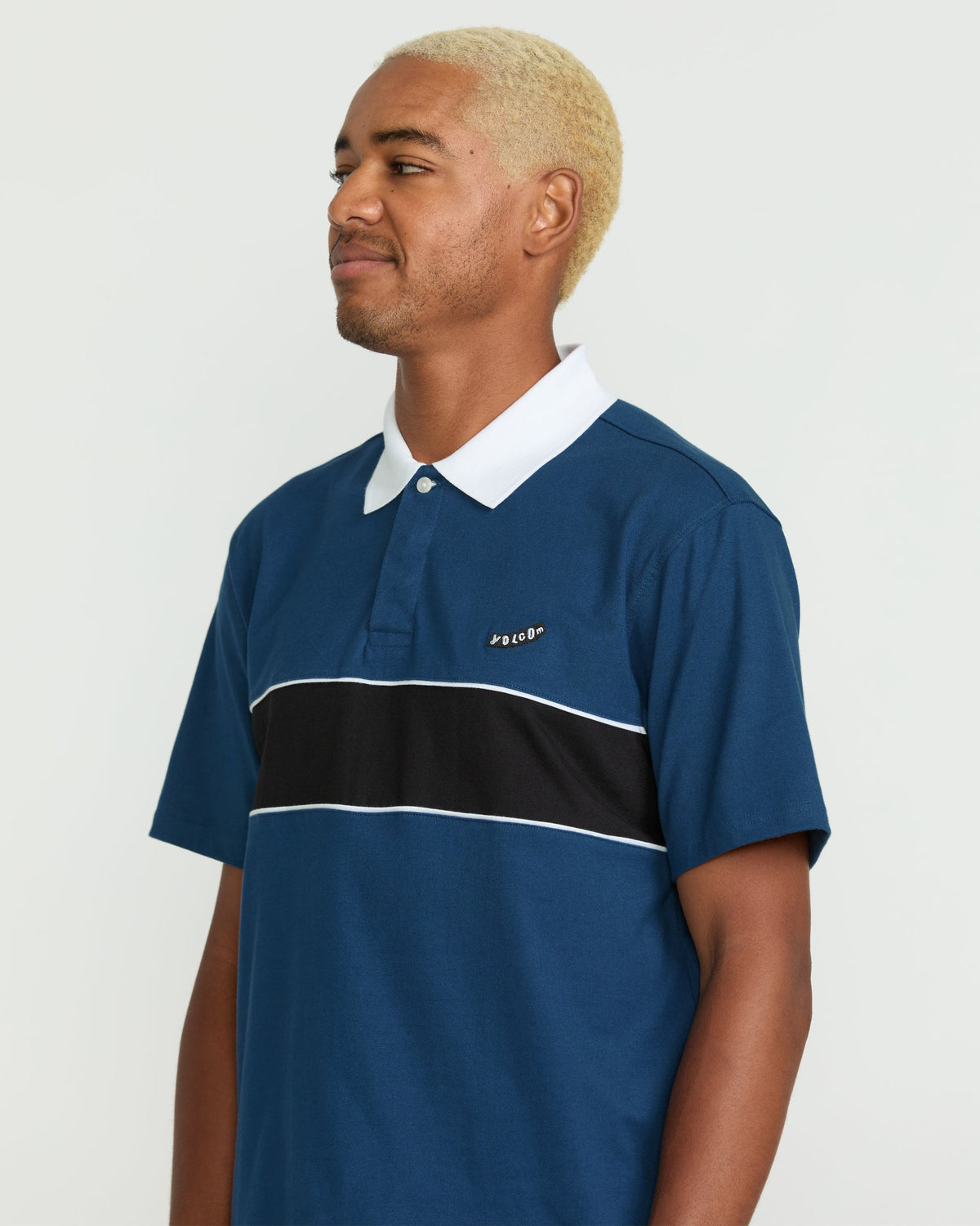 Men's Gemstone Polo Short Sleeve Tee Deep Blue - Volcom