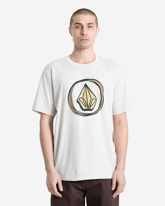 Men's Circle Stone Short Sleeve Tee Stone Heather - Volcom