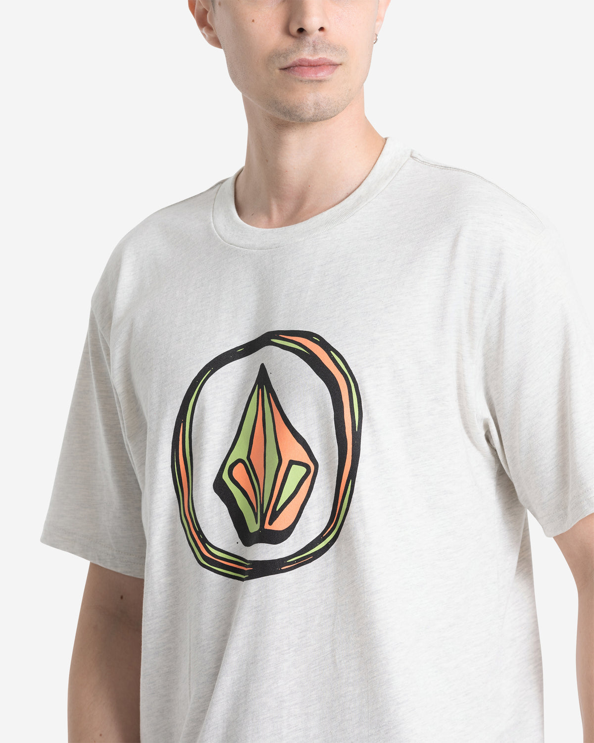 Men's Circle Stone Short Sleeve Tee Stone Heather - Volcom