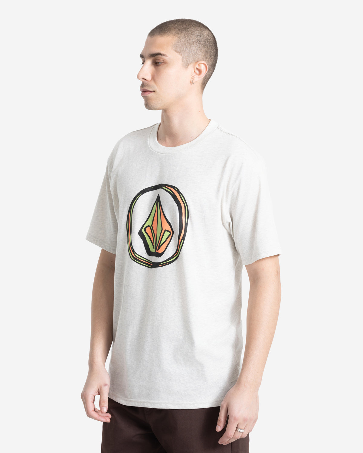 Men's Circle Stone Short Sleeve Tee Stone Heather - Volcom