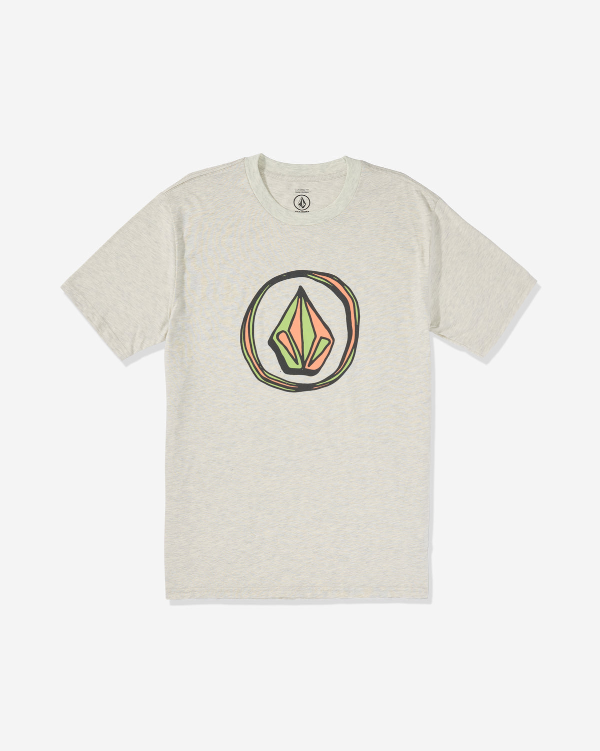 Men's Circle Stone Short Sleeve Tee Stone Heather - Volcom