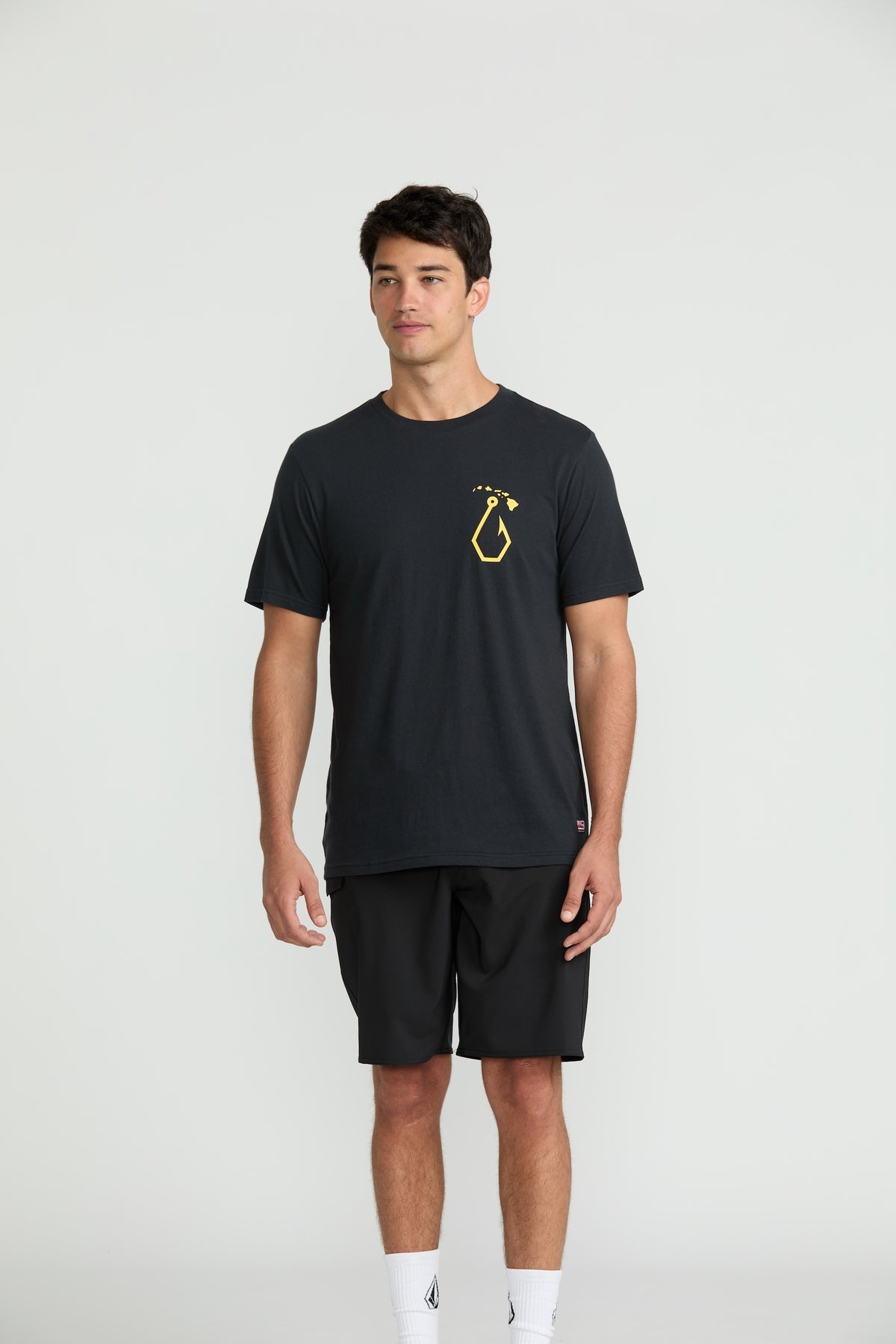 Men's Sinkem Short Sleeve Tee Antique Black - Volcom