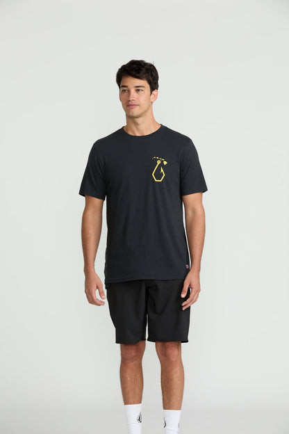Men's Sinkem Short Sleeve Tee Antique Black - Volcom
