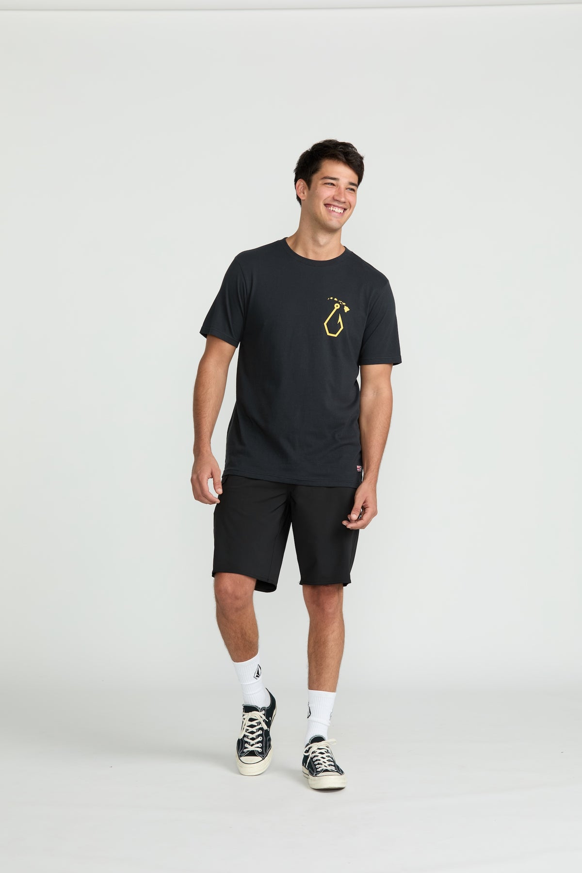 Men's Sinkem Short Sleeve Tee Antique Black - Volcom