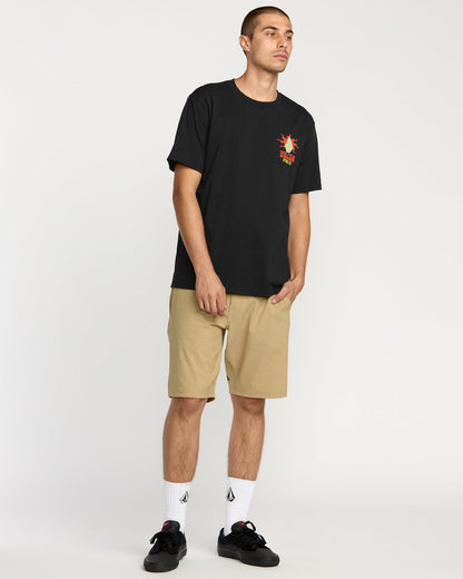 Men's Peak A Boo Short Sleeve Tee Black - Volcom