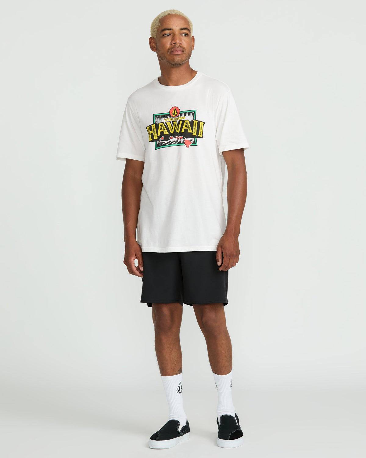 Men's Highway Short Sleeve Tee Off White - Volcom