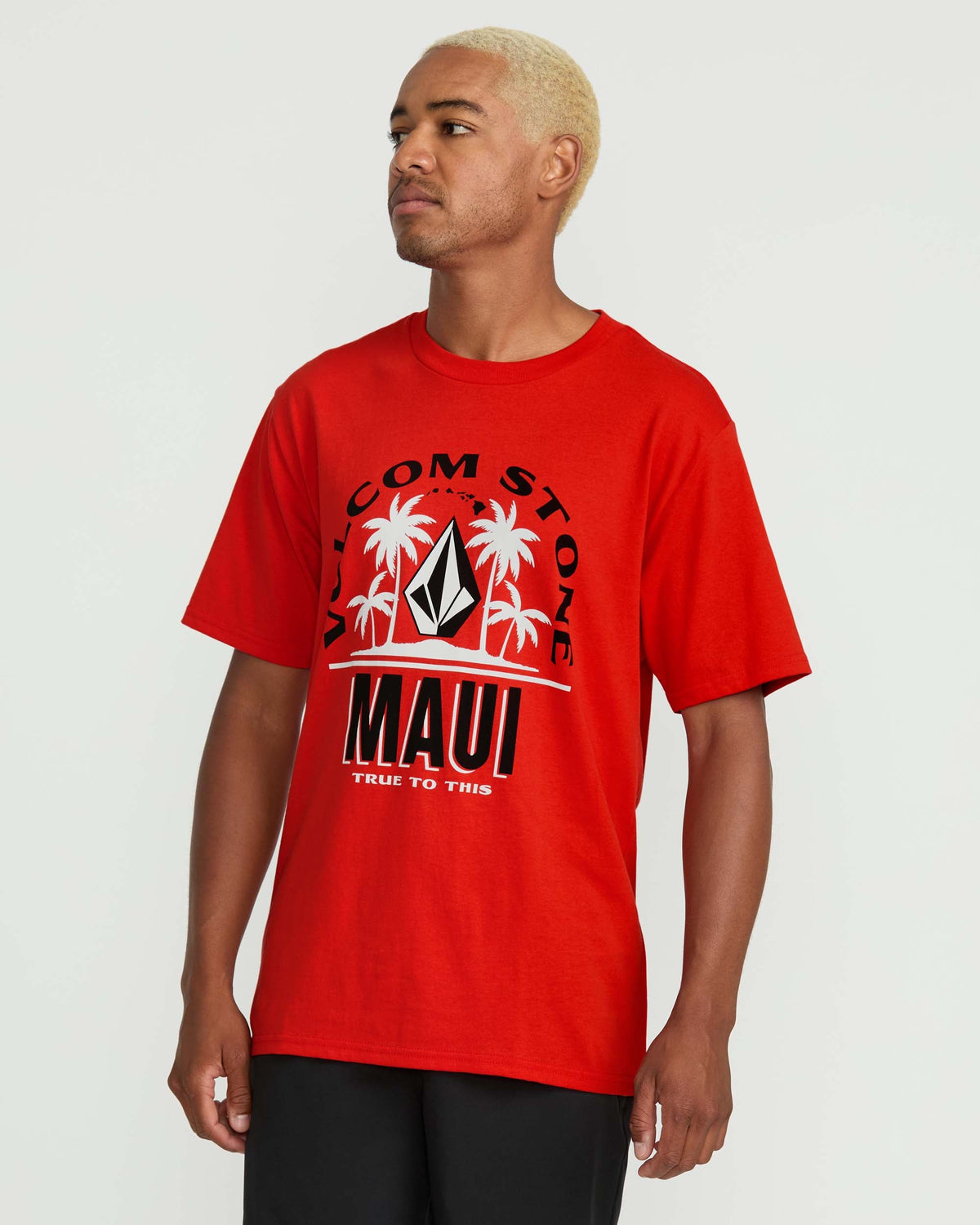 Men's Claimed Maui Short Sleeve Tee Chili Red - Volcom