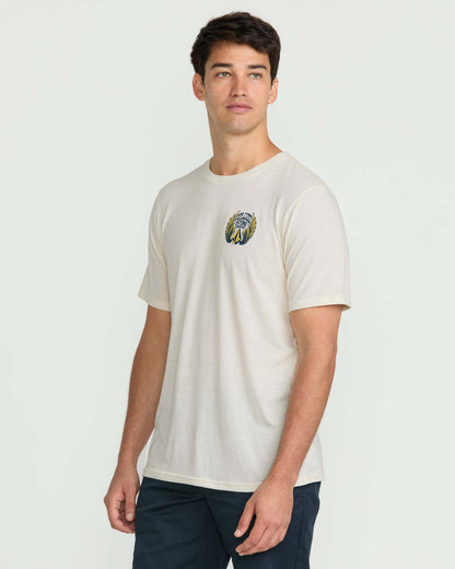 Men's Dactyl Short Sleeve Tee Off White Heather - Volcom