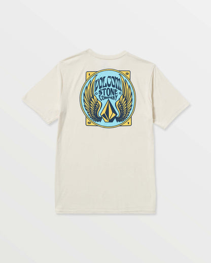 Men's Dactyl Short Sleeve Tee Off White Heather - Volcom