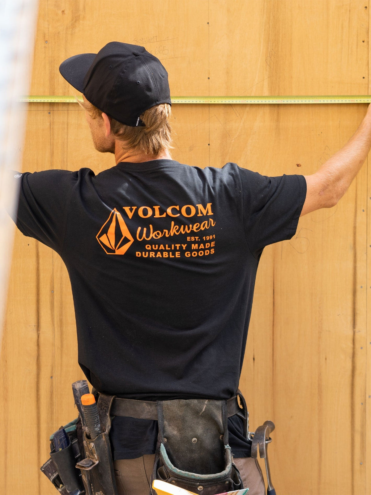 Men's Volcom Workwear Short Sleeve Tee Black - Volcom