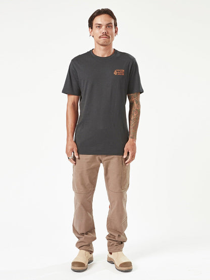 Men's Volcom Workwear Short Sleeve Tee Black - Volcom