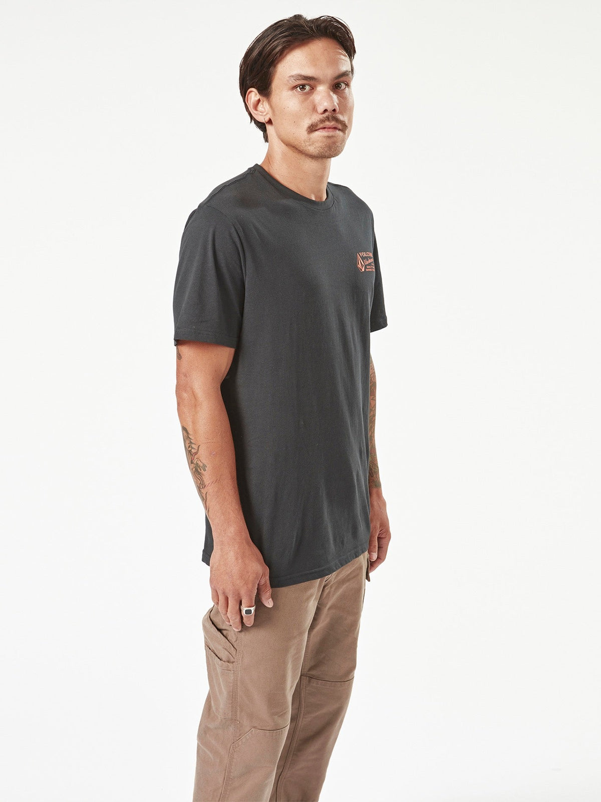 Men's Volcom Workwear Short Sleeve Tee Black - Volcom