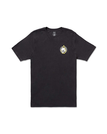 Men's Arched Short Sleeve Tee Washed Black Heather - Volcom