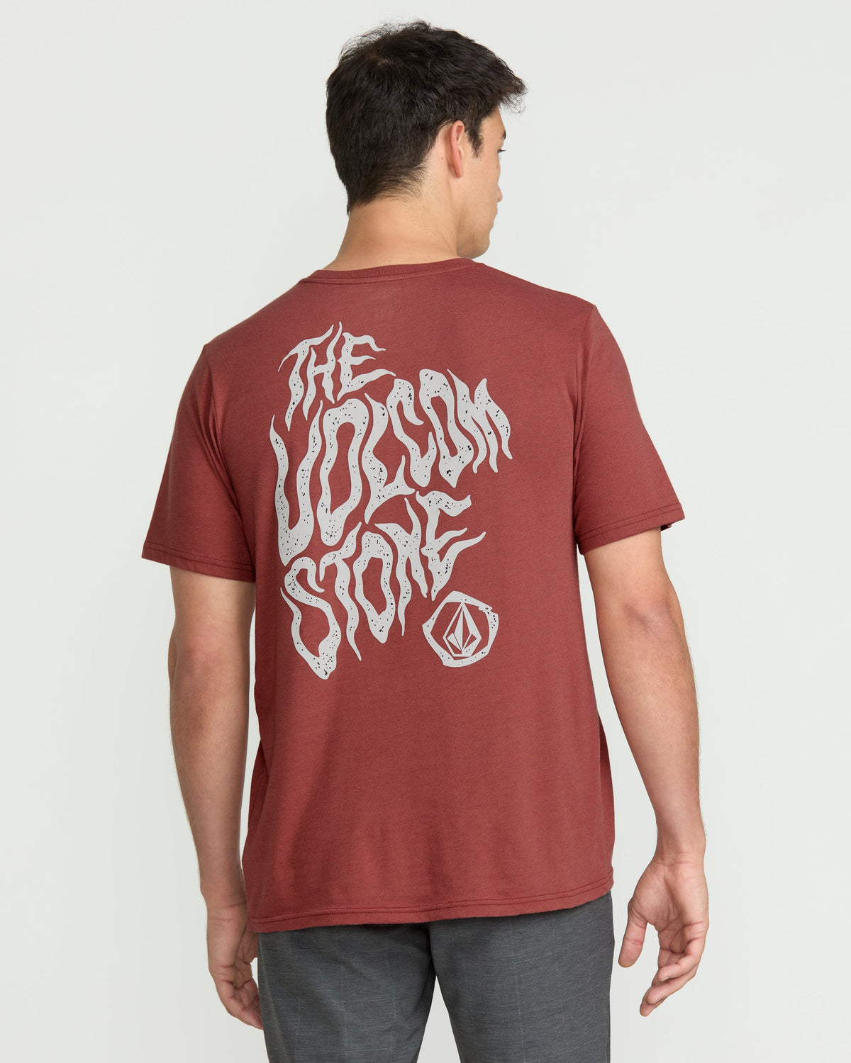 Men's Wavvy Short Sleeve Tee Mahogany Heather - Volcom