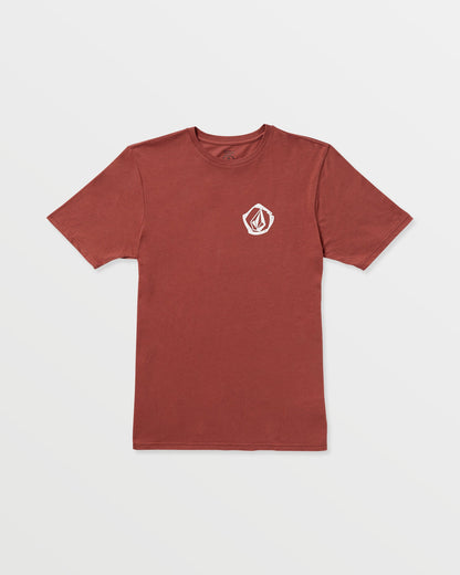 Men's Wavvy Short Sleeve Tee Mahogany Heather - Volcom