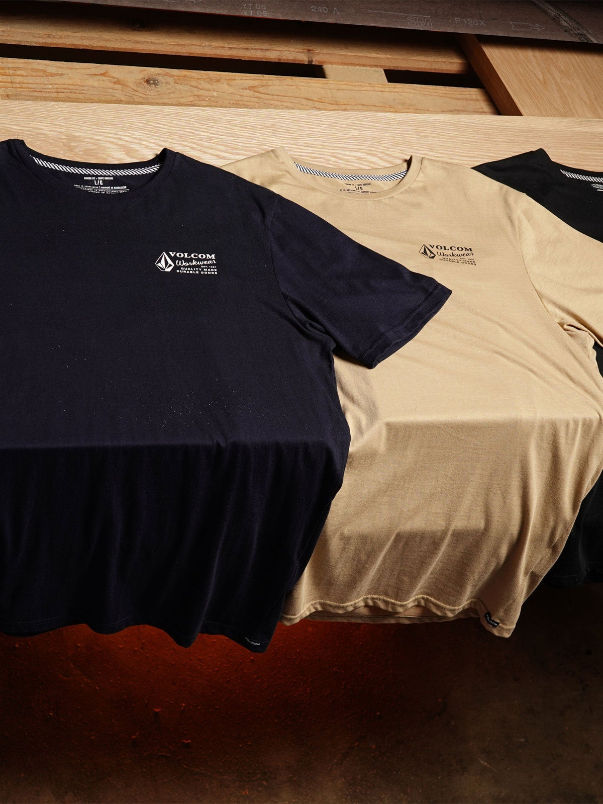 Men's Volcom Workwear Short Sleeve Tee Navy - Volcom