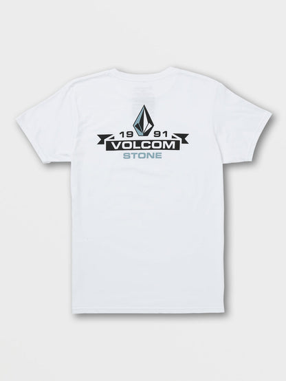 Men's Blaquedout Short Sleeve Tee White - Volcom
