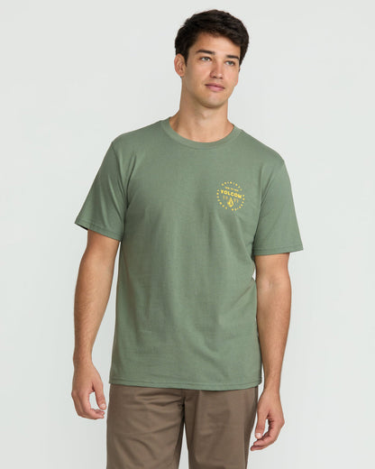 Men's Mortis Short Sleeve Tee Light Olive - Volcom
