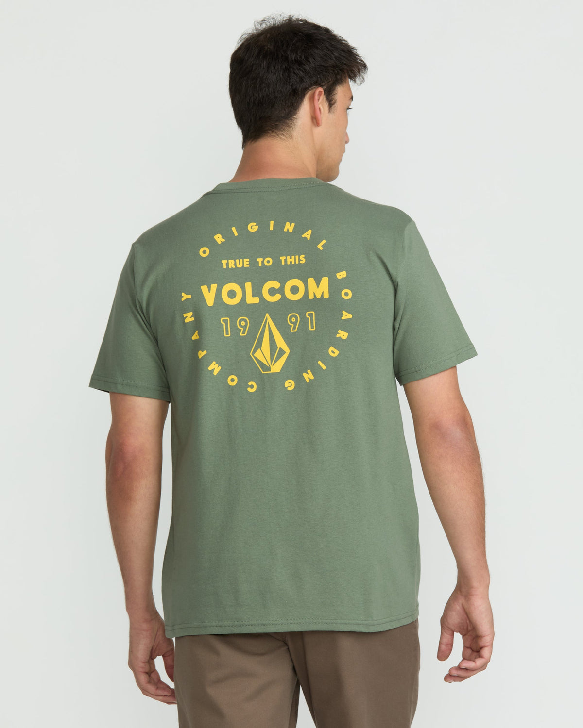Men's Mortis Short Sleeve Tee Light Olive - Volcom