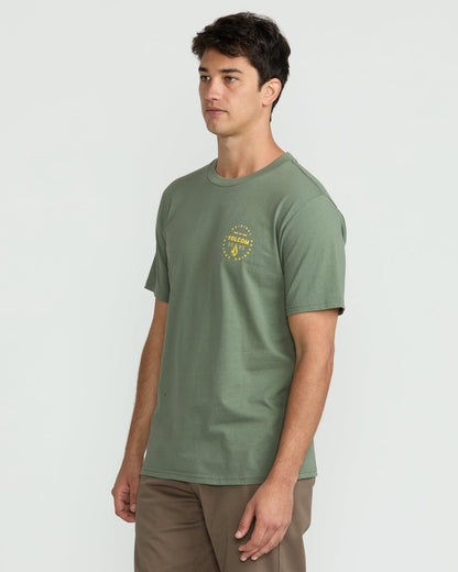 Men's Mortis Short Sleeve Tee Light Olive - Volcom