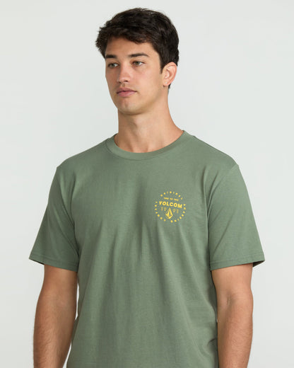 Men's Mortis Short Sleeve Tee Light Olive - Volcom