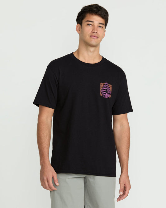 Men's Plated Short Sleeve Tee Black - Volcom