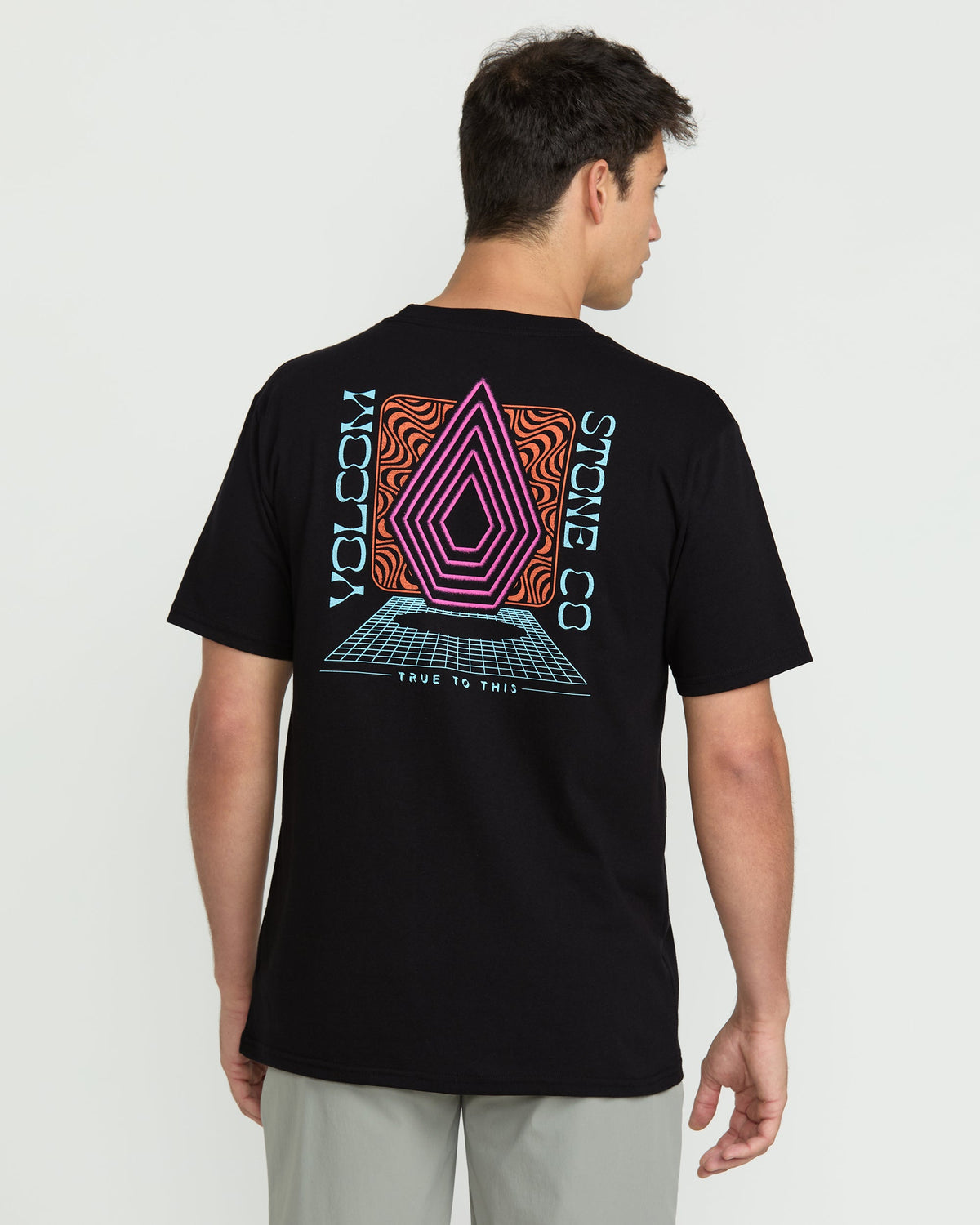 Men's Plated Short Sleeve Tee Black - Volcom