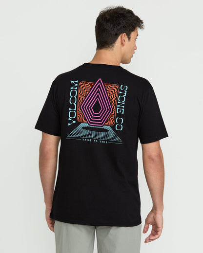 Men's Plated Short Sleeve Tee Black - Volcom