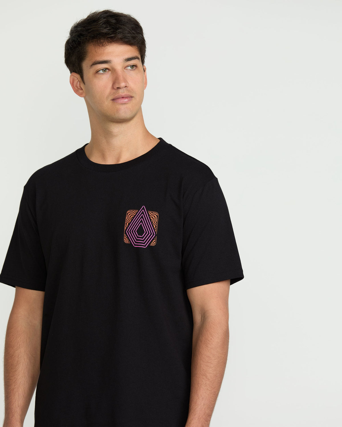 Men's Plated Short Sleeve Tee Black - Volcom