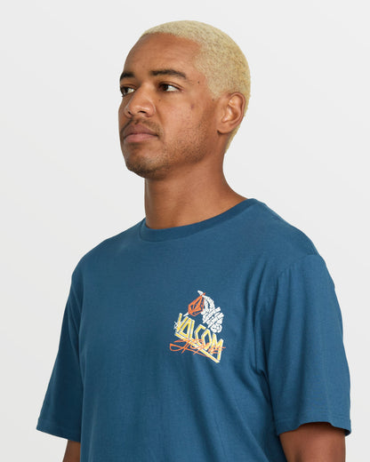 Men's Dropped This Short Sleeve Tee Deep Blue - Volcom