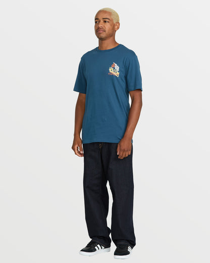 Men's Dropped This Short Sleeve Tee Deep Blue - Volcom