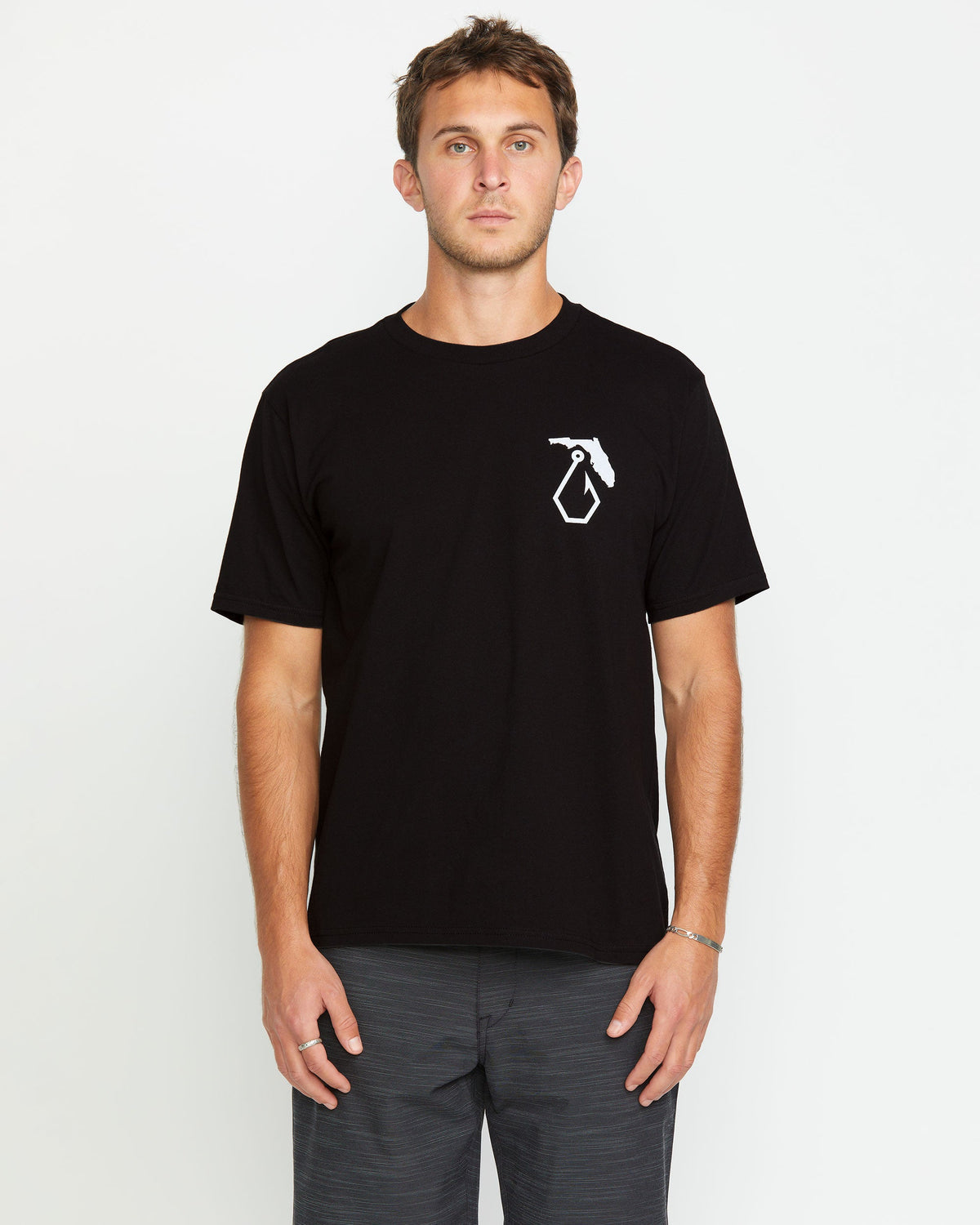 Men's Reelin Short Sleeve Tee Black - Volcom