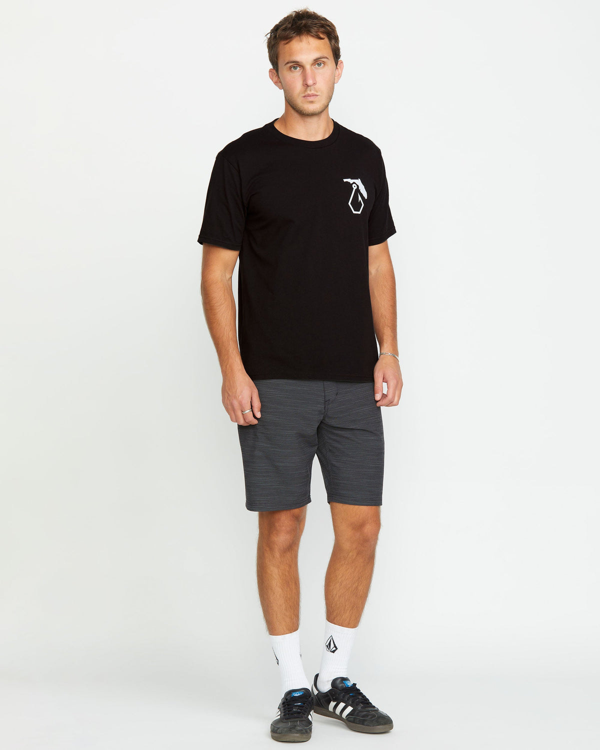 Men's Reelin Short Sleeve Tee Black - Volcom