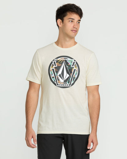 Men's Melting Short Sleeve Tee Off White Heather - Volcom