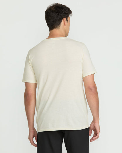 Men's Melting Short Sleeve Tee Off White Heather - Volcom