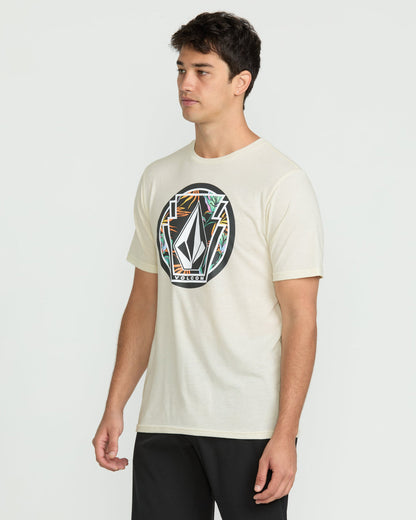 Men's Melting Short Sleeve Tee Off White Heather - Volcom