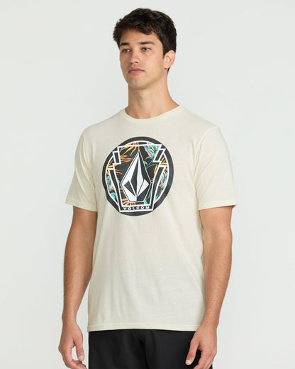 Men's Melting Short Sleeve Tee Off White Heather - Volcom