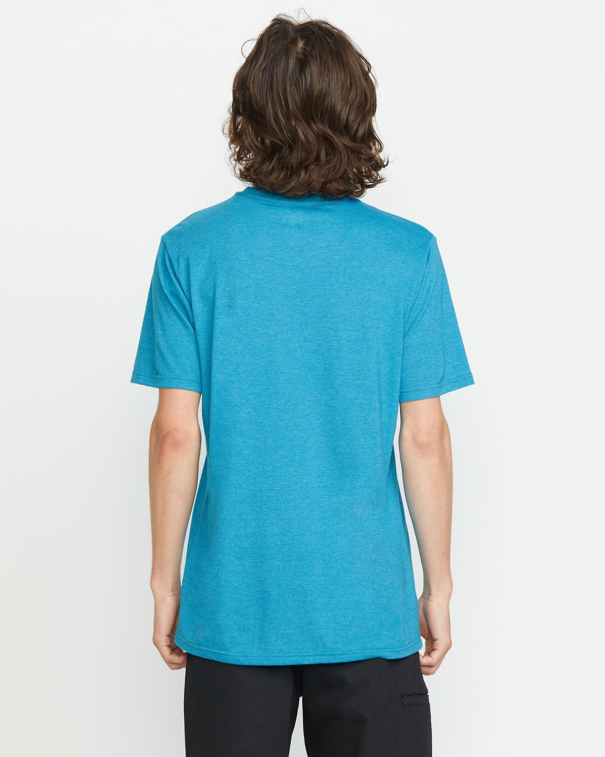Men's Line Service Short Sleeve Tee Bay Blue Heather - Volcom