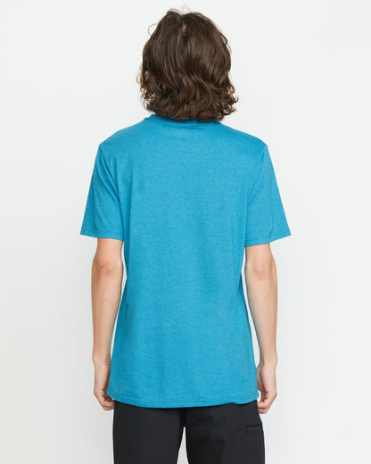 Men's Line Service Short Sleeve Tee Bay Blue Heather - Volcom