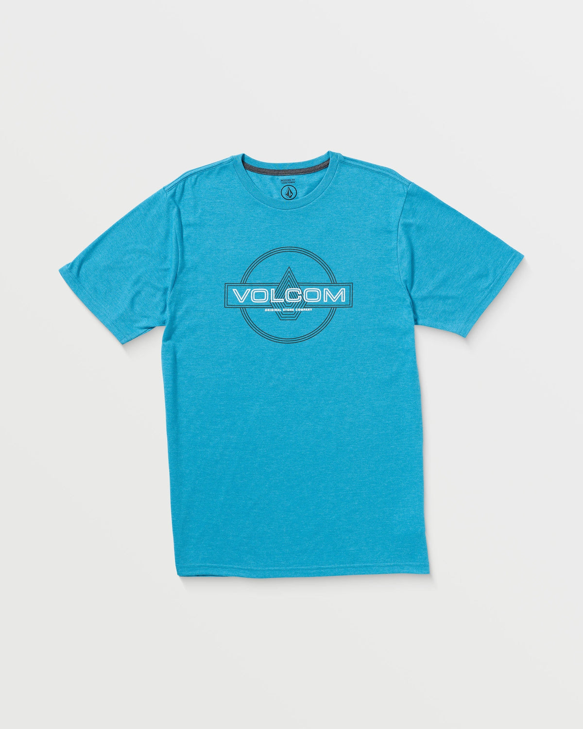 Men's Line Service Short Sleeve Tee Bay Blue Heather - Volcom