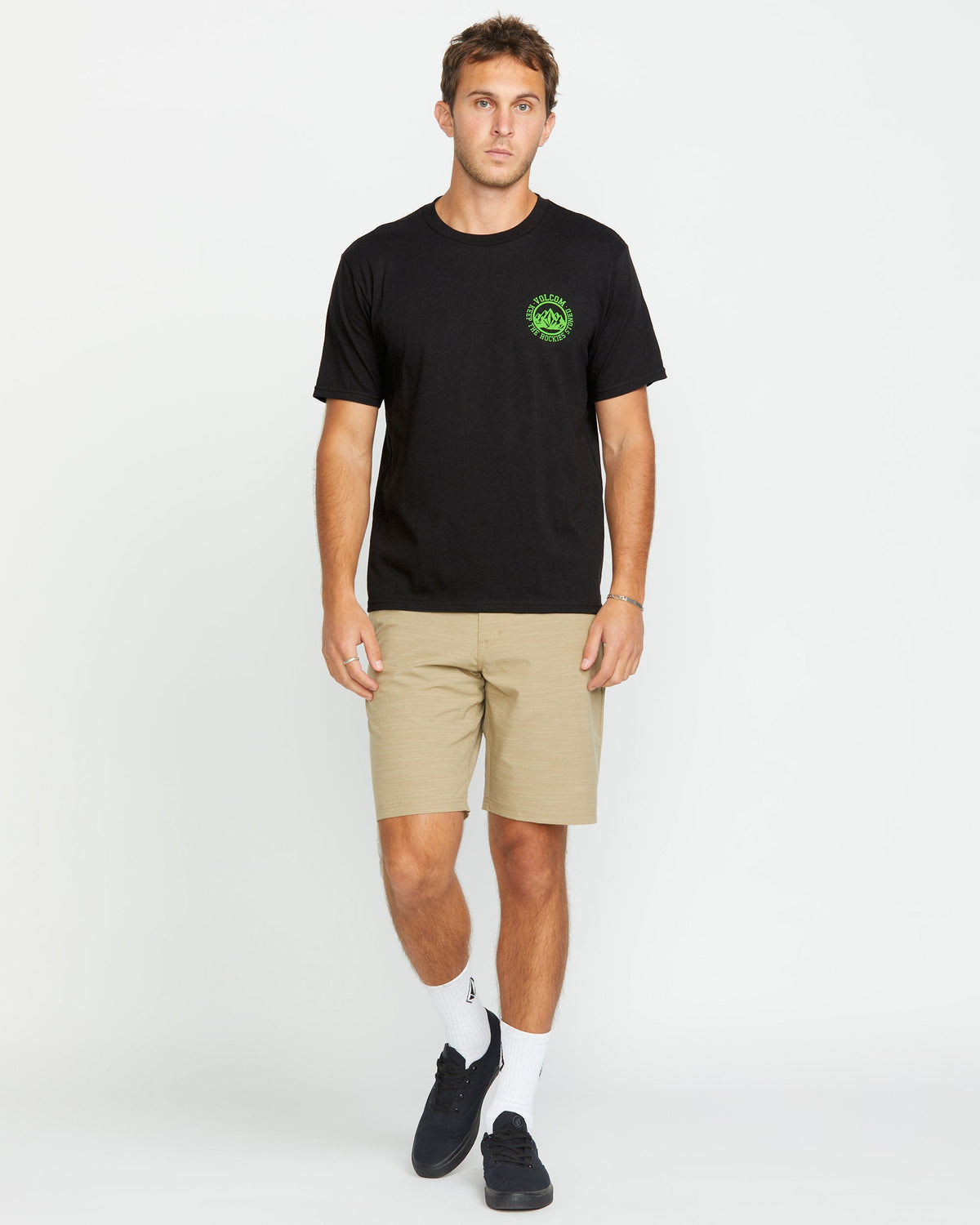 Men's Keep Rockies Stoned Short Sleeve Tee Black - Volcom